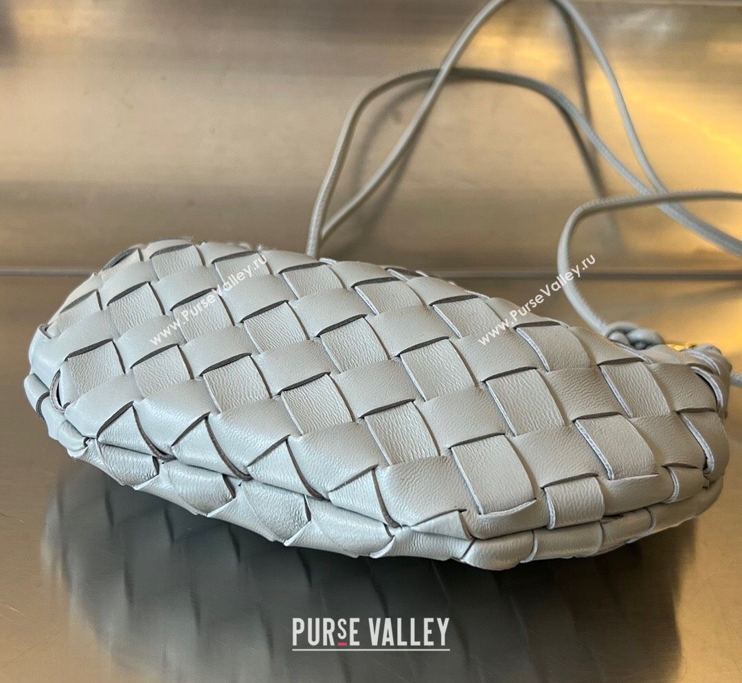 Bottega Veneta Mini Sardine Bag in Intrecciato Leather Agate Grey 2023 744267 (WT-231023105)