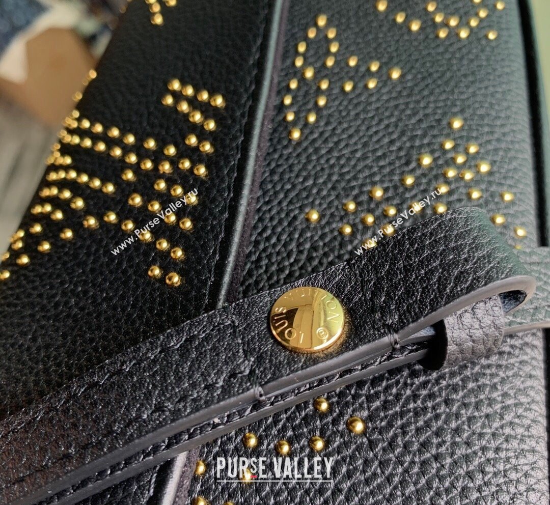 Louis Vuitton Wallet on Chain Ivy Mini Bag in Black Monogram Empreinte Leather with Studs M82653 2023 (KI-231020090)