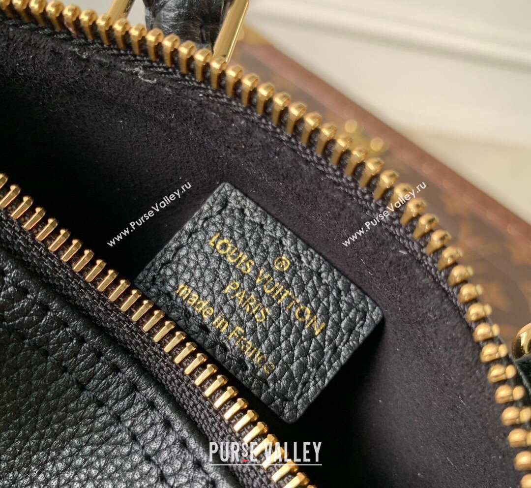 Louis Vuitton Nano Speedy Bag in Black Monogram Empreinte Leather with Studs M46745 2023 (KI-231020091)