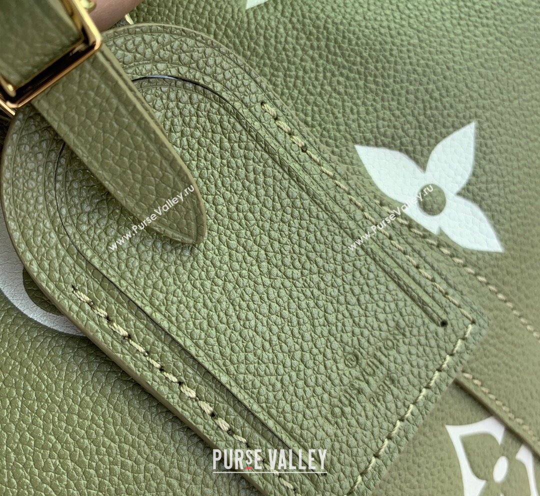 Louis Vuitton Keepall Bandouliere 45 Bag in Monogram Empreinte Leather M46671 Green White 2023 (KI-231020092)