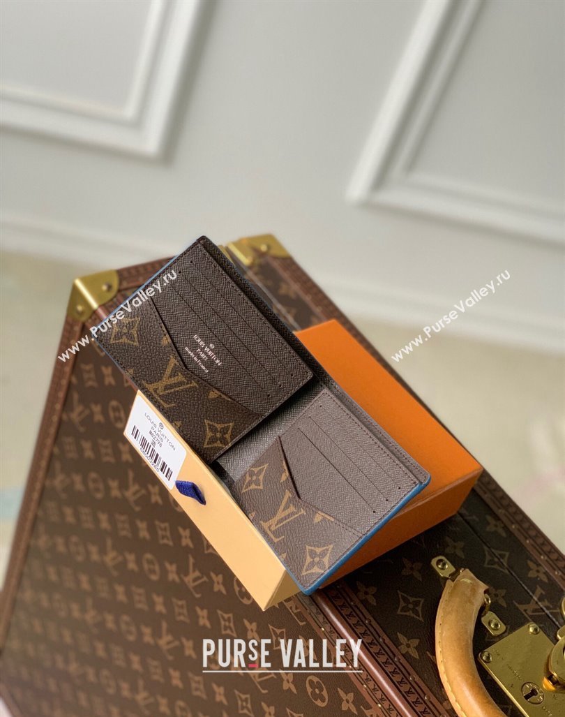 Louis Vuitton Slender Wallet in Atlantic Blue Monogram M82798 2023 (KI-231031066)