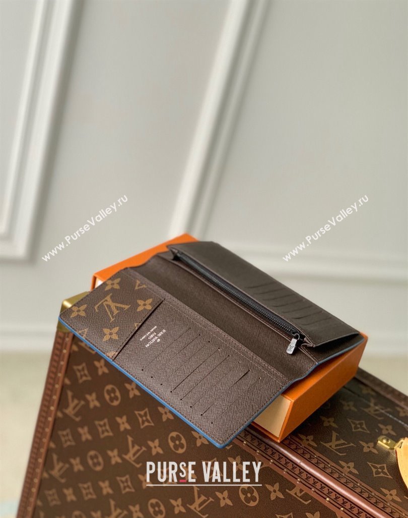 Louis Vuitton Brazza Wallet in Atlantic Blue Monogram M82790 2023 (KI-231031067)