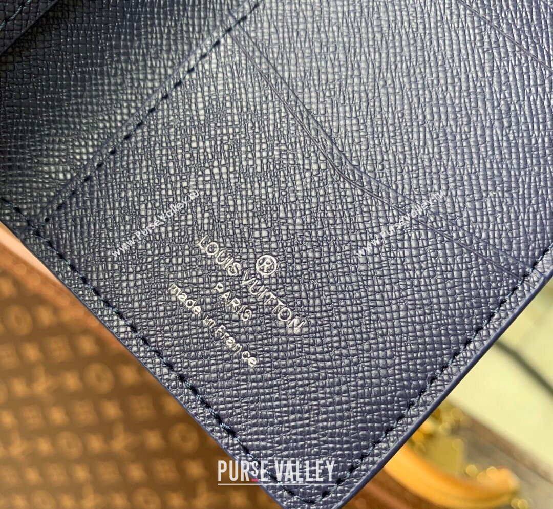 Louis Vuitton Multiple Wallet in Ink Blue Monogram Bleach Canvas M82827 2023 (KI-231031072)