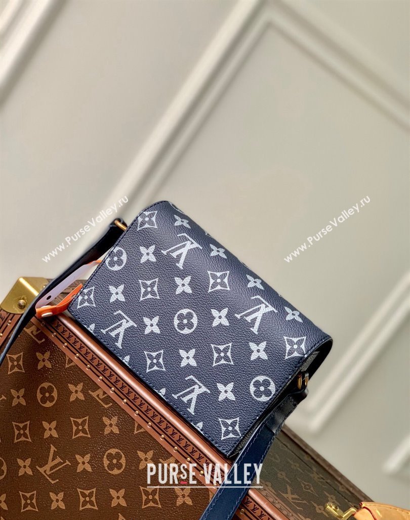 Louis Vuitton Steamer Wearable Wallet Mini Bag in Ink Blue Monogram Bleach Canvas M81783 2023 (KI-231031075)