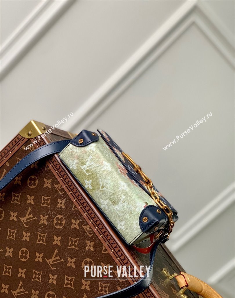 Louis Vuitton Steamer Wearable Wallet Mini Bag in Ink Blue Monogram Bleach Canvas M81783 2023 (KI-231031075)