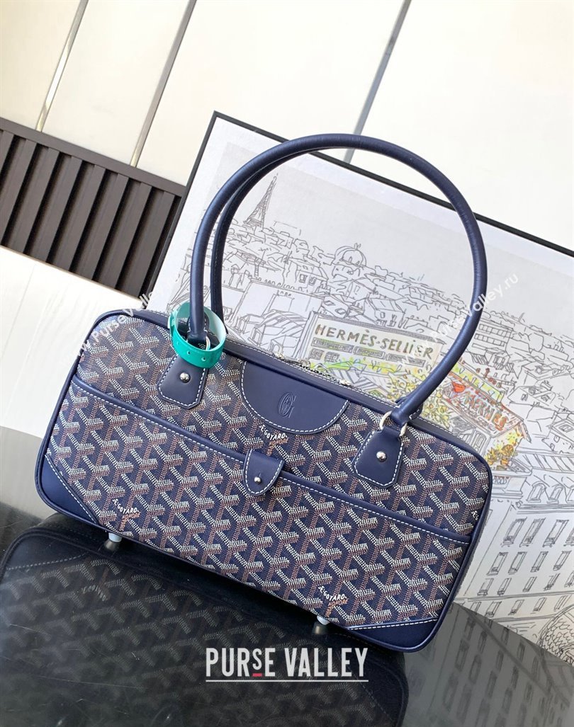 Goyard Vintage Shoulder Bag Navy Blue 2023 GY8035 (ZHANG-231101010)