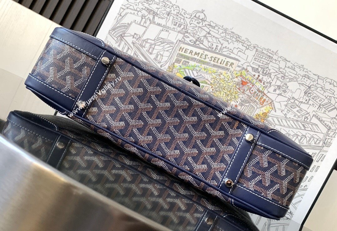 Goyard Vintage Shoulder Bag Navy Blue 2023 GY8035 (ZHANG-231101010)