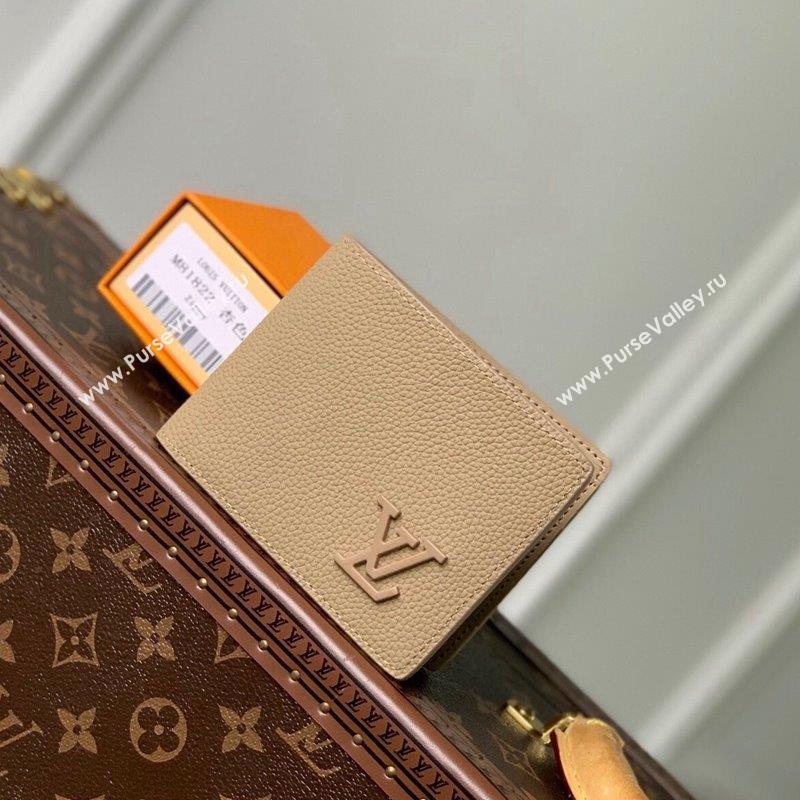 Louis Vuitton Multiple Wallet Wallet in Calf Leather M81822 Beige 2023 (KI-231031082)