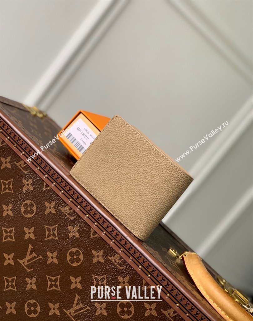 Louis Vuitton Multiple Wallet Wallet in Calf Leather M81822 Beige 2023 (KI-231031082)