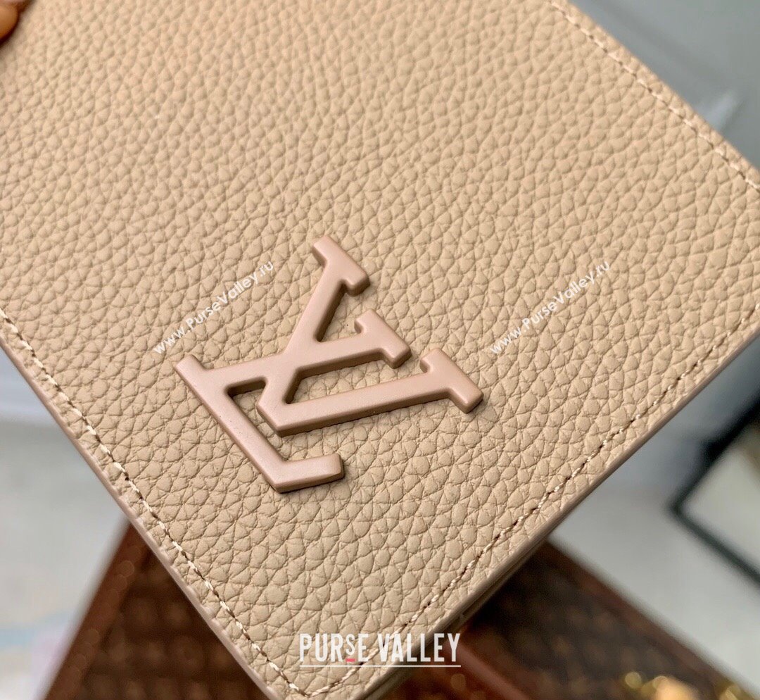 Louis Vuitton Multiple Wallet Wallet in Calf Leather M81822 Beige 2023 (KI-231031082)