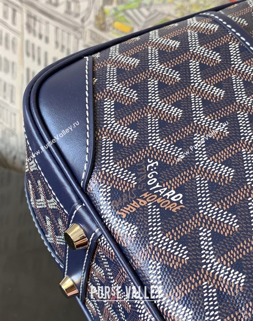 Goyard Vintage Shoulder Bag Navy Blue 2023 GY8035 (ZHANG-231101010)