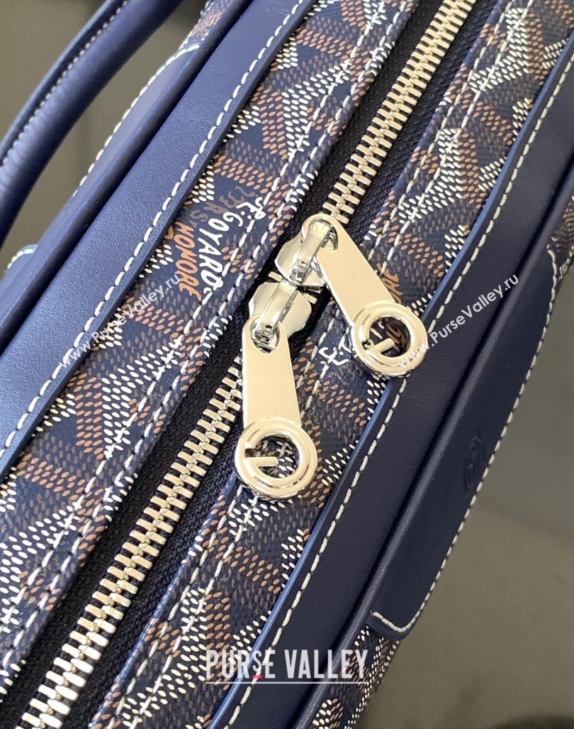 Goyard Vintage Shoulder Bag Navy Blue 2023 GY8035 (ZHANG-231101010)