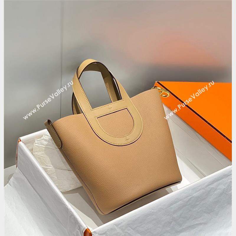 Hermes In-The-Loop Mini Bag 18cm in Original Calf Leather Milky Tea Beige 2023 (FL-231101041)