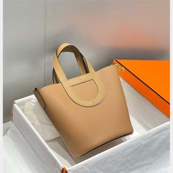 Hermes In-The-Loop Mini Bag 18cm in Original Calf Leather Milky Tea Beige 2023 (FL-231101041)