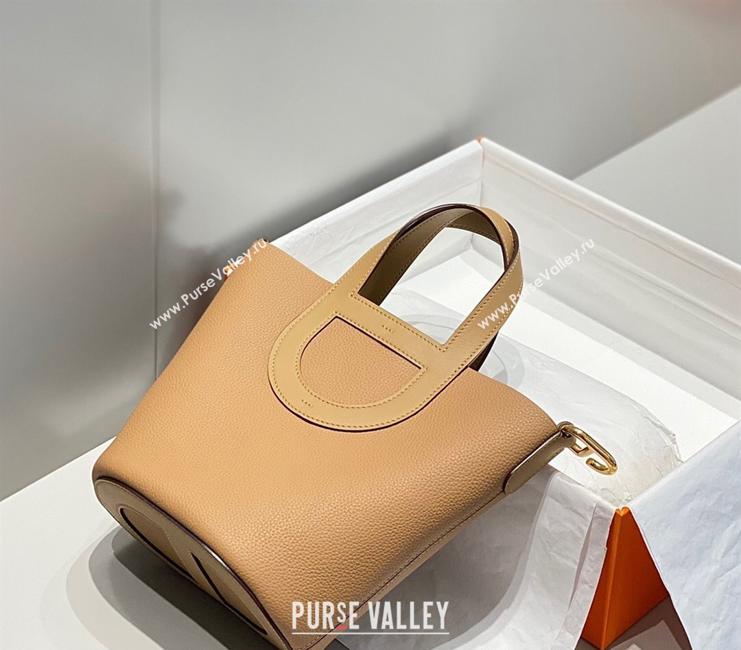 Hermes In-The-Loop Mini Bag 18cm in Original Calf Leather Milky Tea Beige 2023 (FL-231101041)