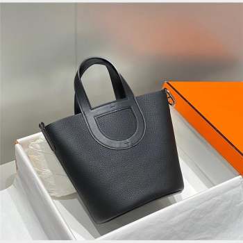 Hermes In-The-Loop Mini Bag 18cm in Original Calf Leather Black/Silver 2023 (FL-231101047)