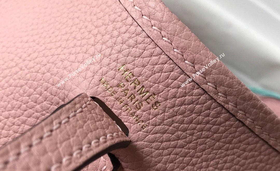 Hermes Evelyne Mini Bag 18cm in Togo Calfskin 3Q Pink 2023 ( Half Handmade) (FL-231101061)