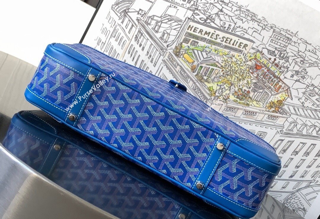 Goyard Vintage Shoulder Bag Sky Blue 2023 GY8035 (ZHANG-231101013)