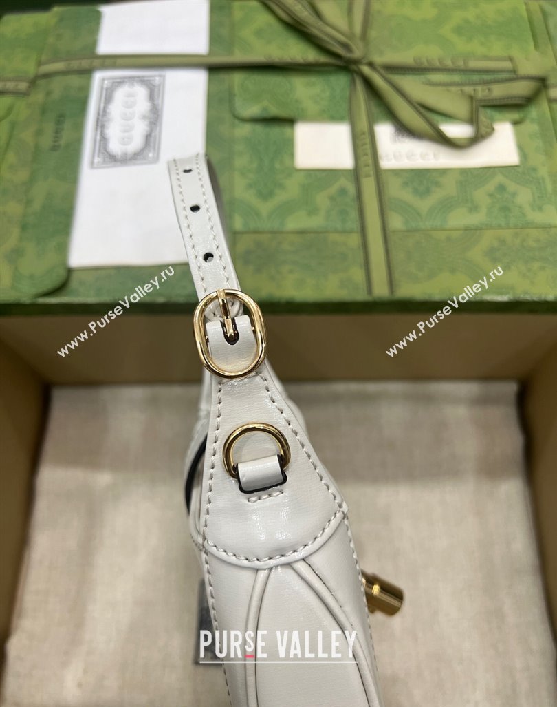 Gucci Jackie 1961 Leather Super Mini Bag 760249 White 2023 (DLH-231101087)