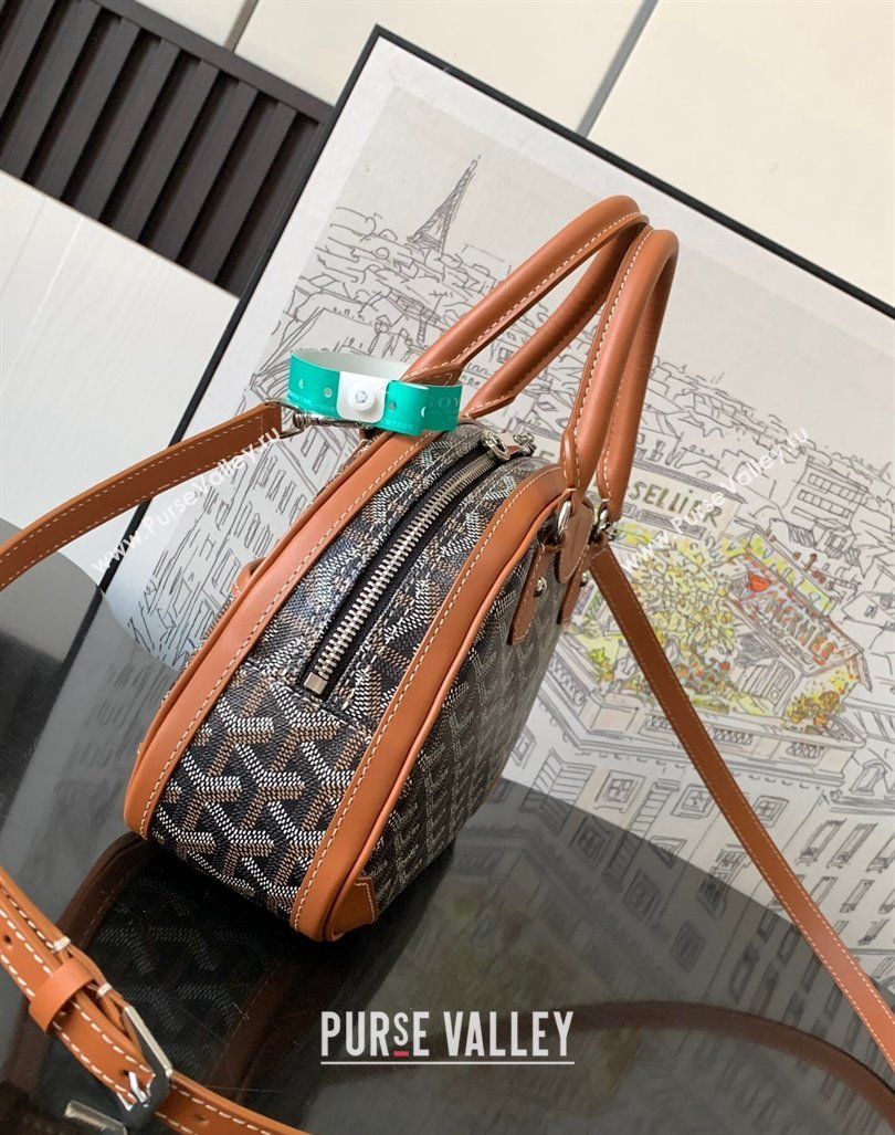 Goyard Vintage Bowling Bag Brown 2023 GY8036 (ZHANG-231101019)