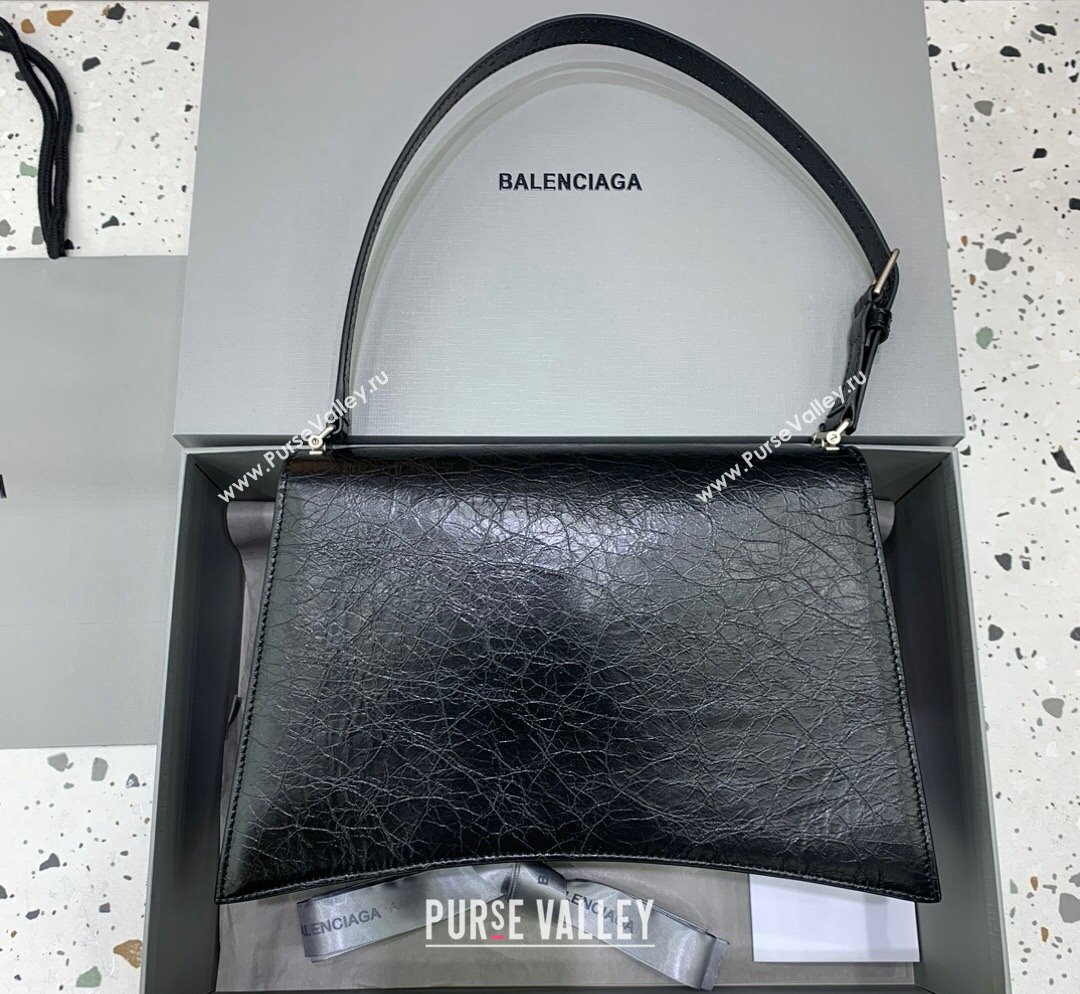 Balenciaga Crush Medium Sling Bag in calfskin and aged-silver hardware 2023 (JM-231102027)