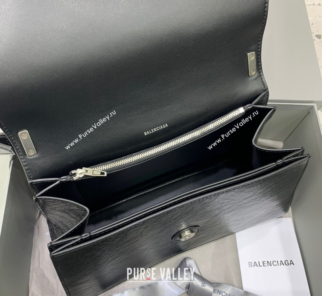 Balenciaga Crush Medium Sling Bag in calfskin and aged-silver hardware 2023 (JM-231102027)