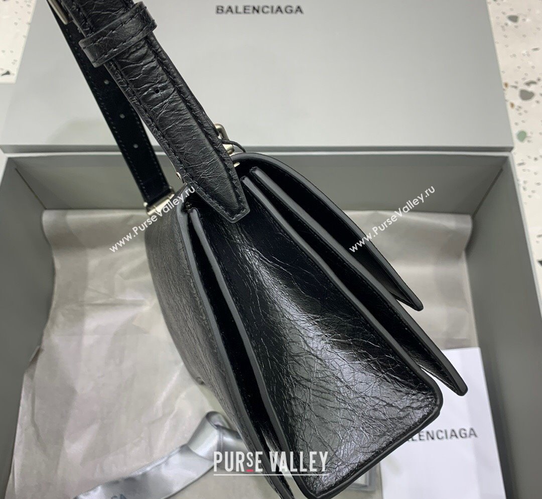 Balenciaga Crush Small Sling Bag in calfskin and aged-silver hardware 2023 (JM-231102028)