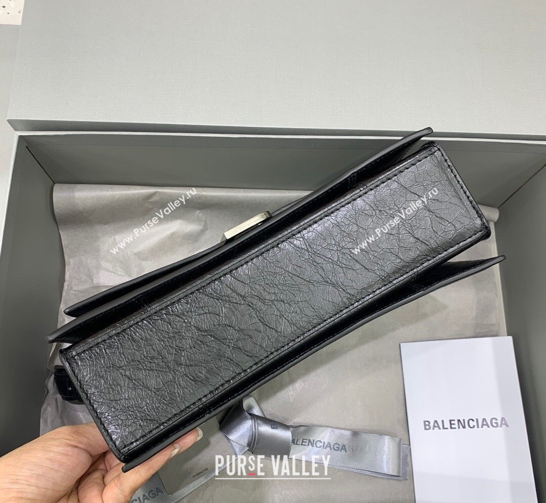 Balenciaga Crush Small Sling Bag in calfskin and aged-silver hardware 2023 (JM-231102028)