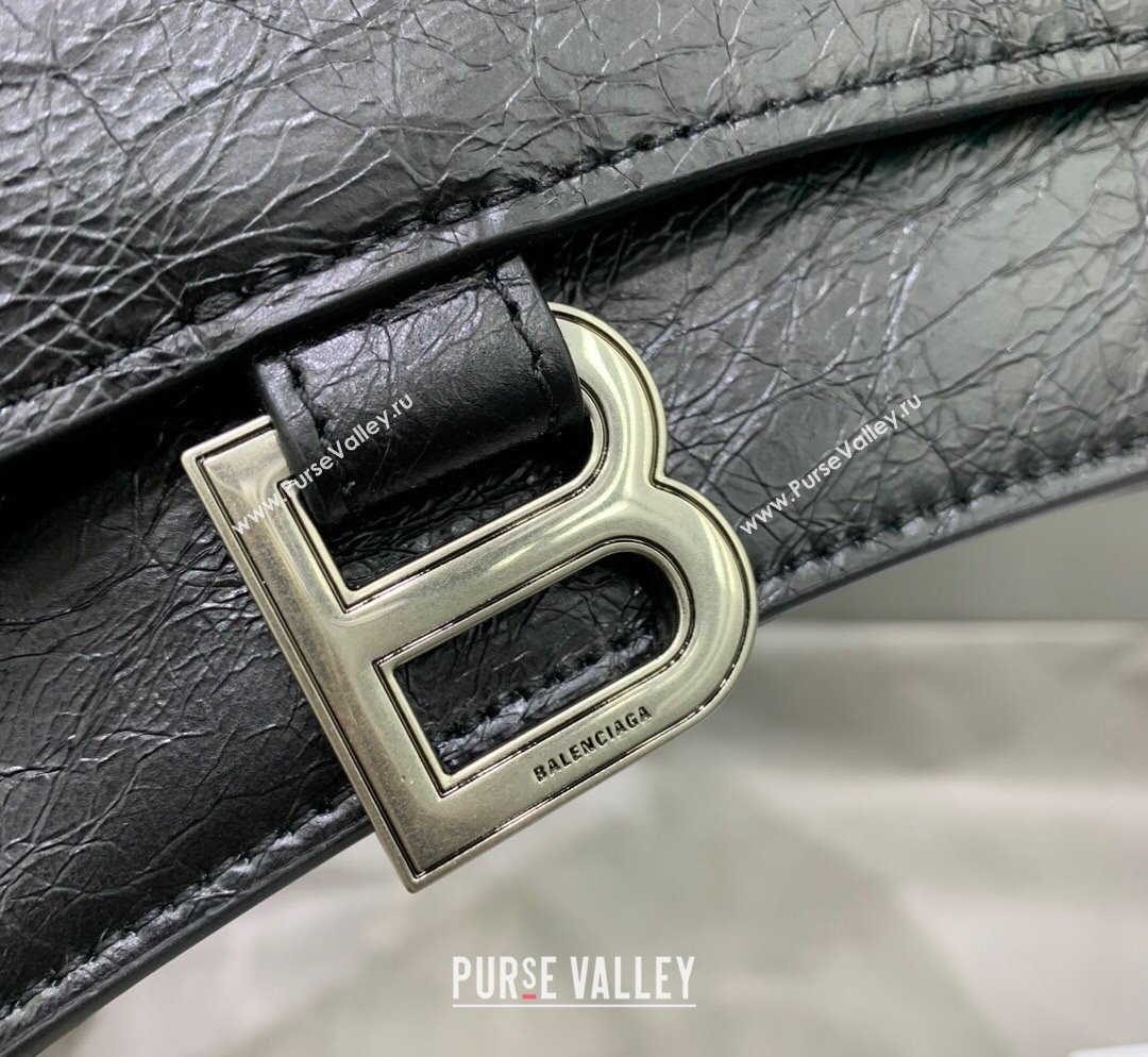 Balenciaga Crush Small Sling Bag in calfskin and aged-silver hardware 2023 (JM-231102028)