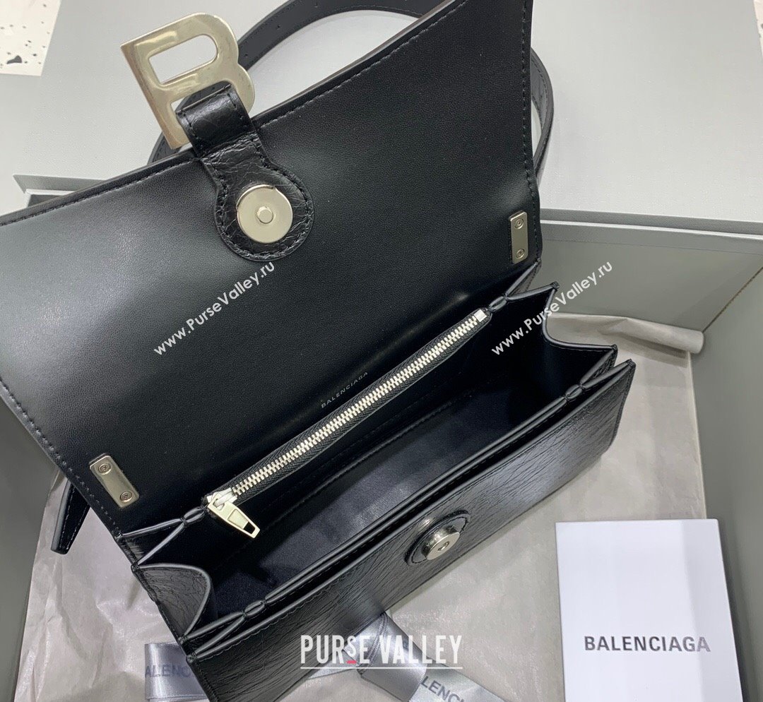 Balenciaga Crush Small Sling Bag in calfskin and aged-silver hardware 2023 (JM-231102028)