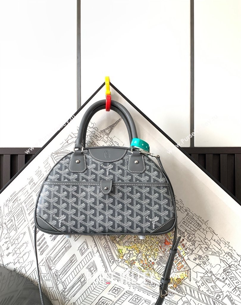 Goyard Vintage Bowling Bag Grey 2023 GY8036 (ZHANG-231101025)