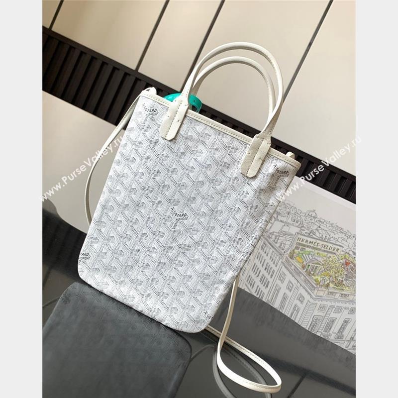 Goyard Poitiers Claire-Voie Top Handle Bag White 2023 GY8013 (ZHANG-231101032)