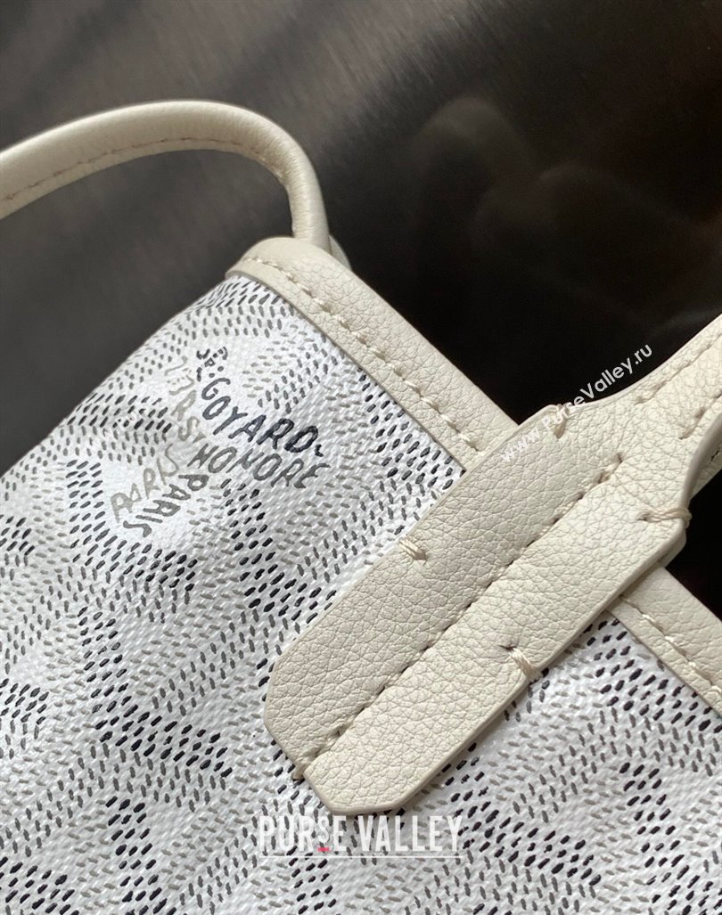 Goyard Poitiers Claire-Voie Top Handle Bag White 2023 GY8013 (ZHANG-231101032)