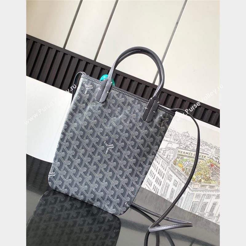 Goyard Poitiers Claire-Voie Top Handle Bag Grey 2023 GY8013 (ZHANG-231101034)