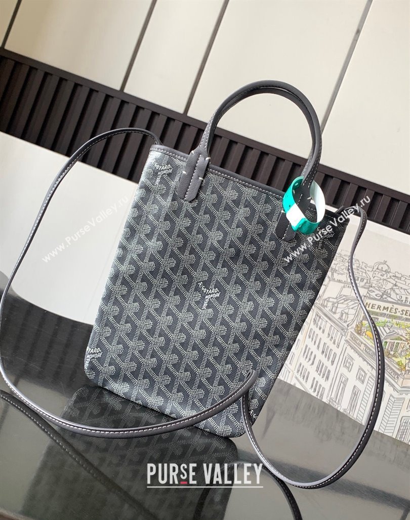 Goyard Poitiers Claire-Voie Top Handle Bag Grey 2023 GY8013 (ZHANG-231101034)