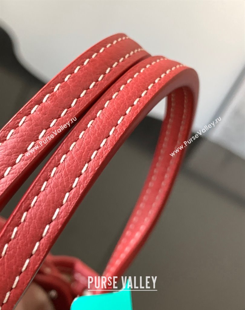 Goyard Poitiers Claire-Voie Top Handle Bag Red 2023 GY8013 (ZHANG-231101038)