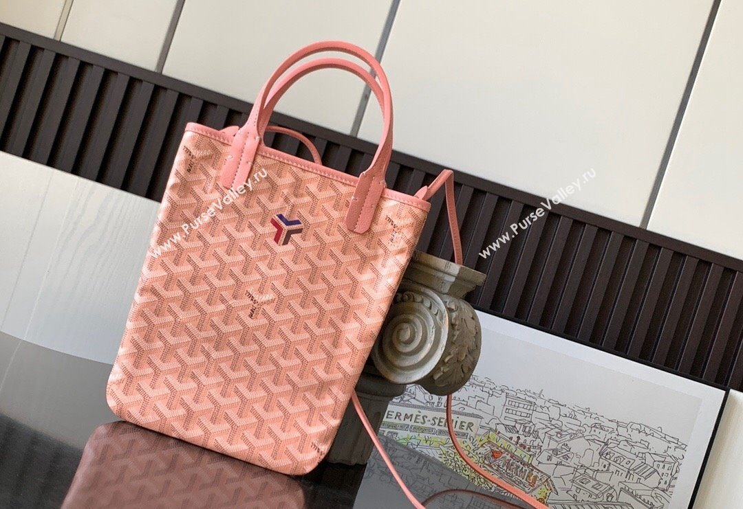 Goyard Poitiers Claire-Voie Top Handle Bag Powder Pink 2023 GY8013 (ZHANG-231101039)