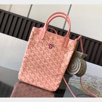 Goyard Poitiers Claire-Voie Top Handle Bag Powder Pink 2023 GY8013 (ZHANG-231101039)