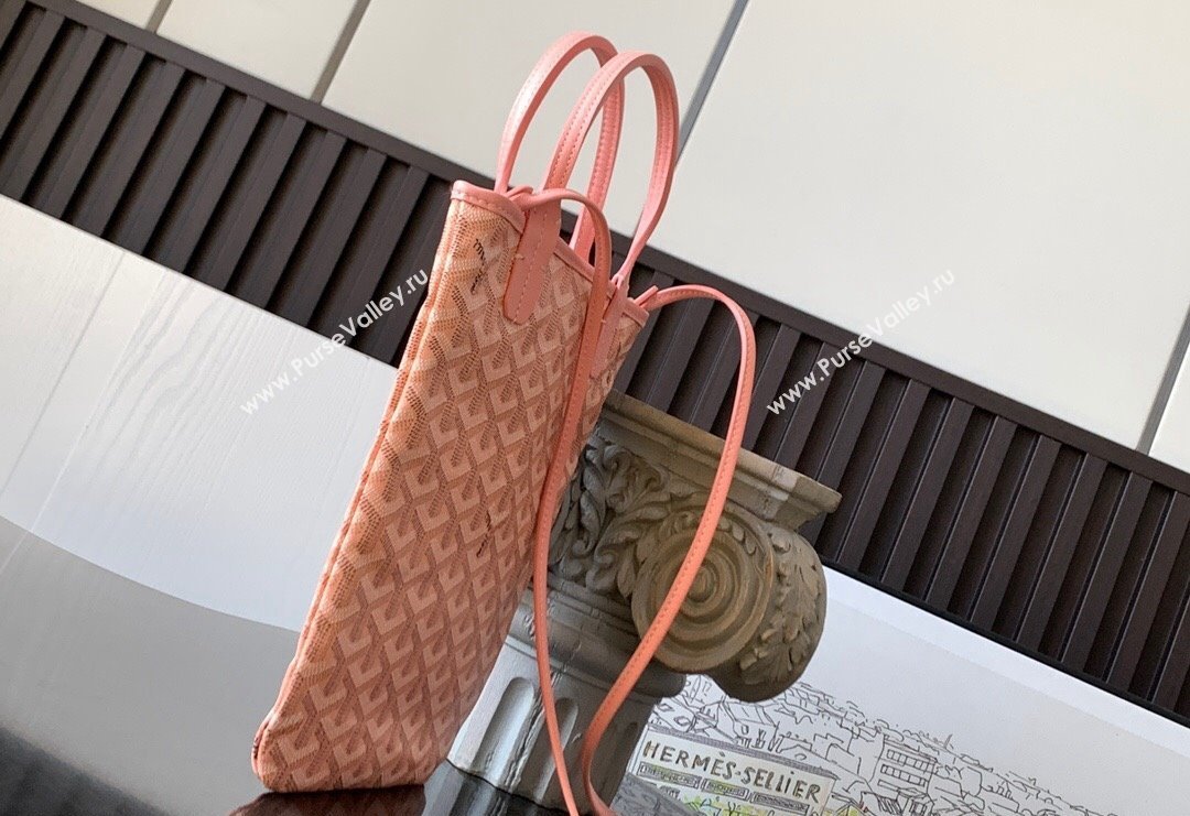 Goyard Poitiers Claire-Voie Top Handle Bag Powder Pink 2023 GY8013 (ZHANG-231101039)