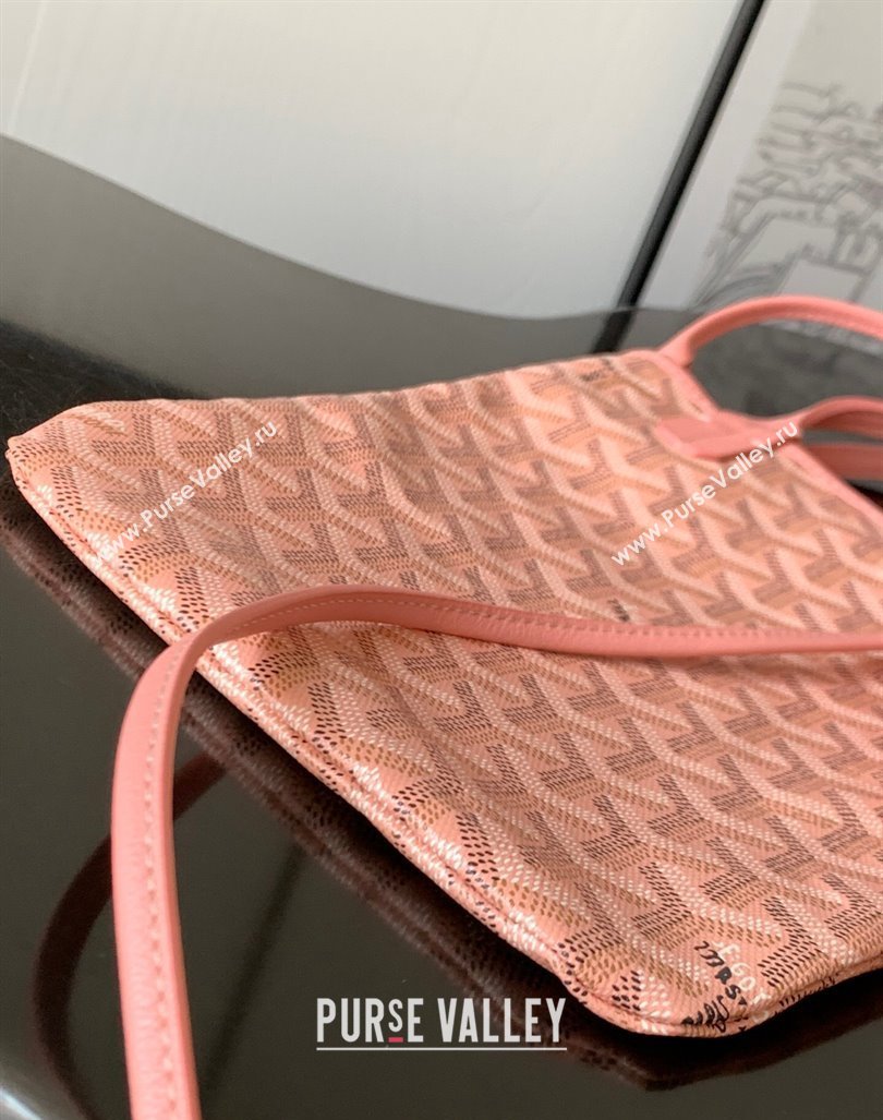 Goyard Poitiers Claire-Voie Top Handle Bag Powder Pink 2023 GY8013 (ZHANG-231101039)