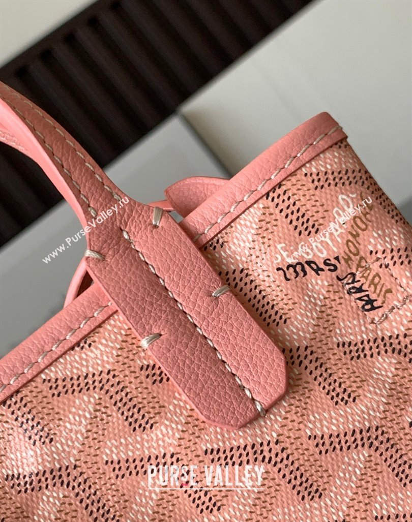 Goyard Poitiers Claire-Voie Top Handle Bag Powder Pink 2023 GY8013 (ZHANG-231101039)