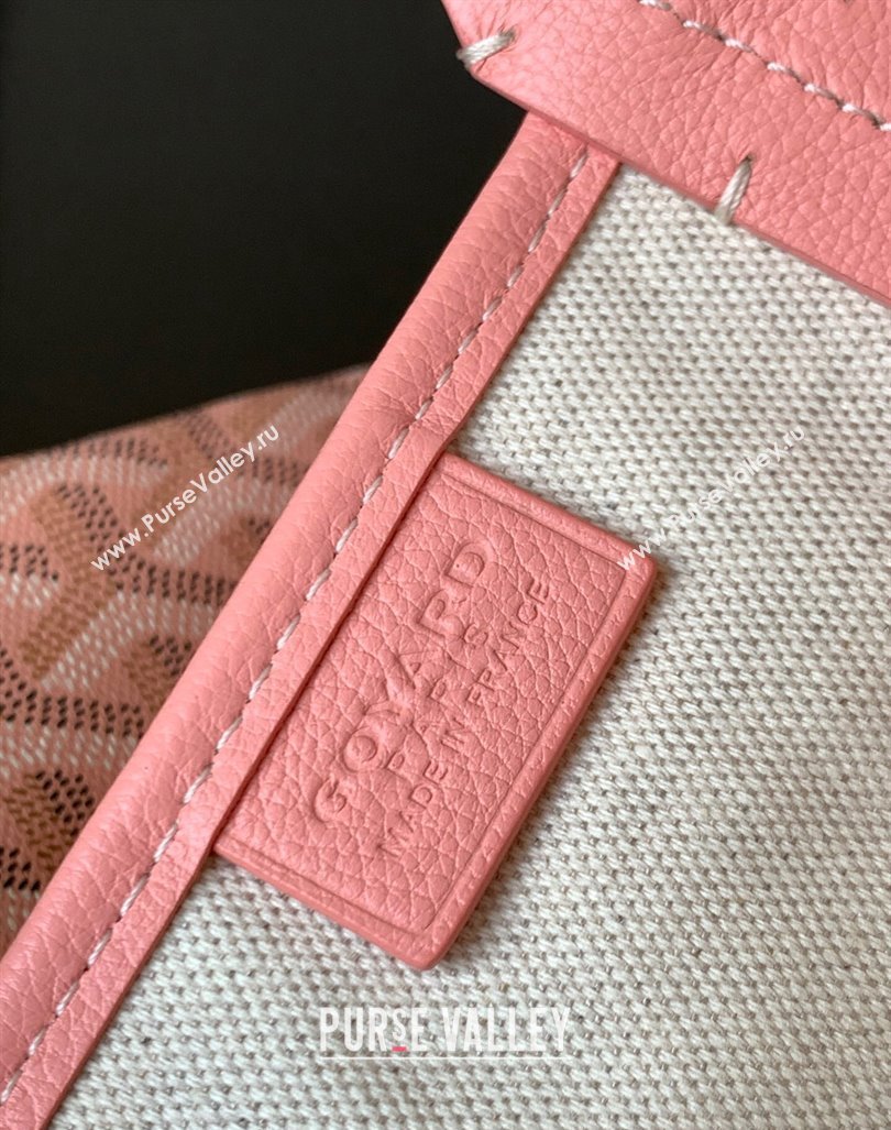 Goyard Poitiers Claire-Voie Top Handle Bag Powder Pink 2023 GY8013 (ZHANG-231101039)