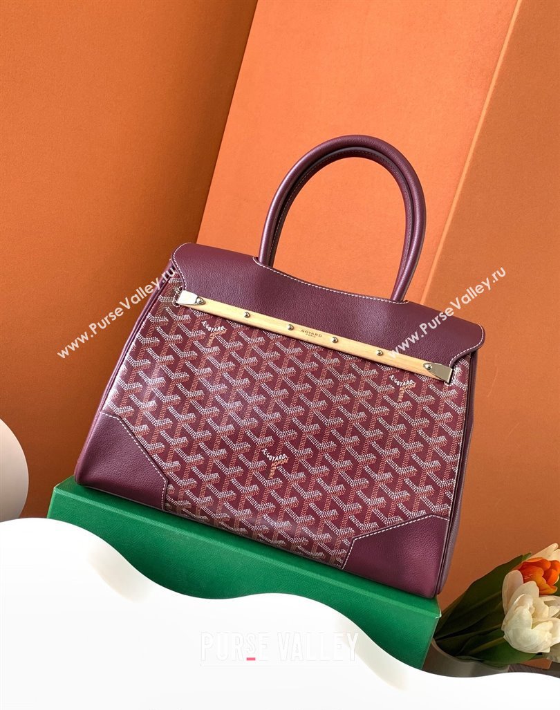 Goyard Saïgon Tote Bag Burgundy 2023 GY11011 (ZHANG-231101003)