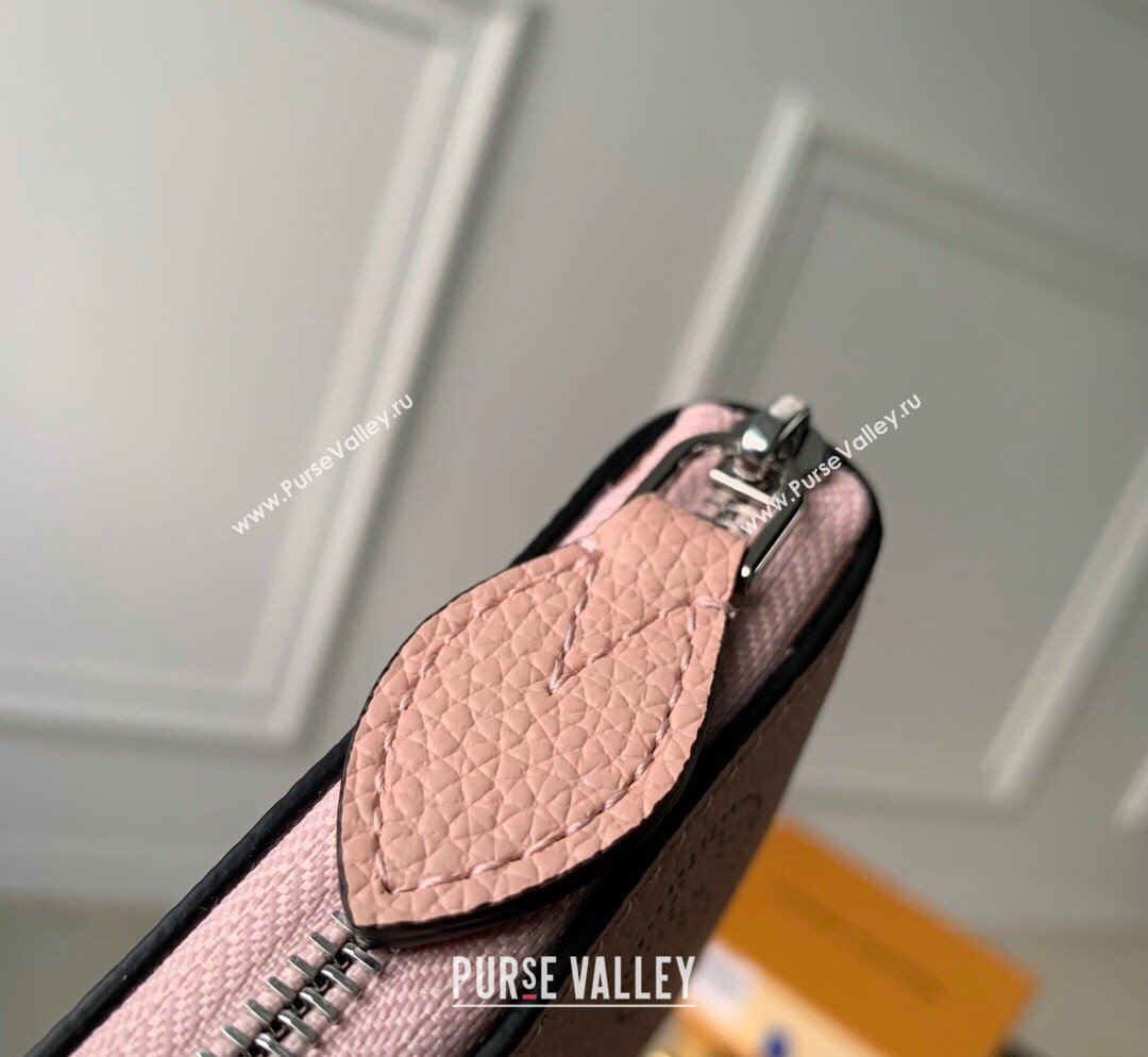 Louis Vuitton Zippy Compact Wallet in Mahina Perforated Leather M81558 Pink 2023 (KI-231031027)