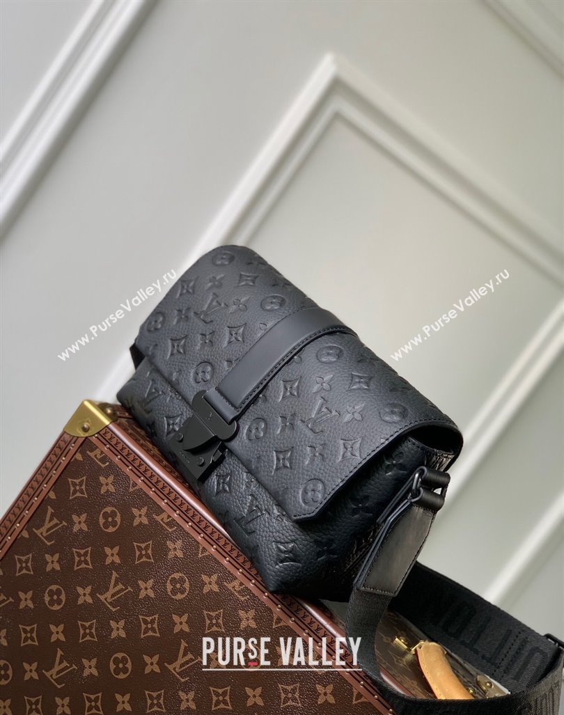 Louis Vuitton Mens S-Cape Messenger bag Monogram Leather M23741 Black 2023 (KI-231031051)