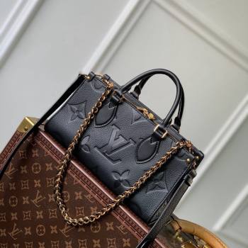 Louis Vuitton OnTheGo East West Tote bag in Monogram Embossed Leather M23640 Black 2023 (KI-231031058)