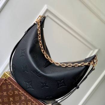 Louis Vuitton Loop Hobo Bag in Black Monogram Empreinte Leather M46725 2023 (KI-231113004)