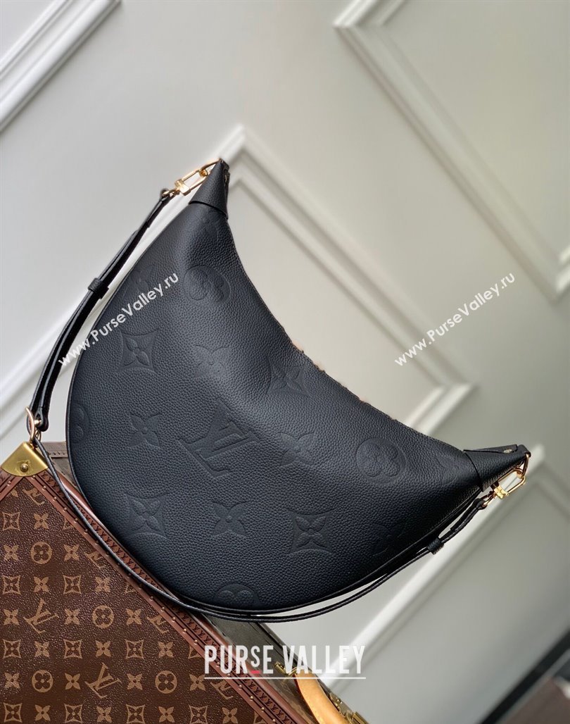 Louis Vuitton Loop Hobo Bag in Black Monogram Empreinte Leather M46725 2023 (KI-231113004)