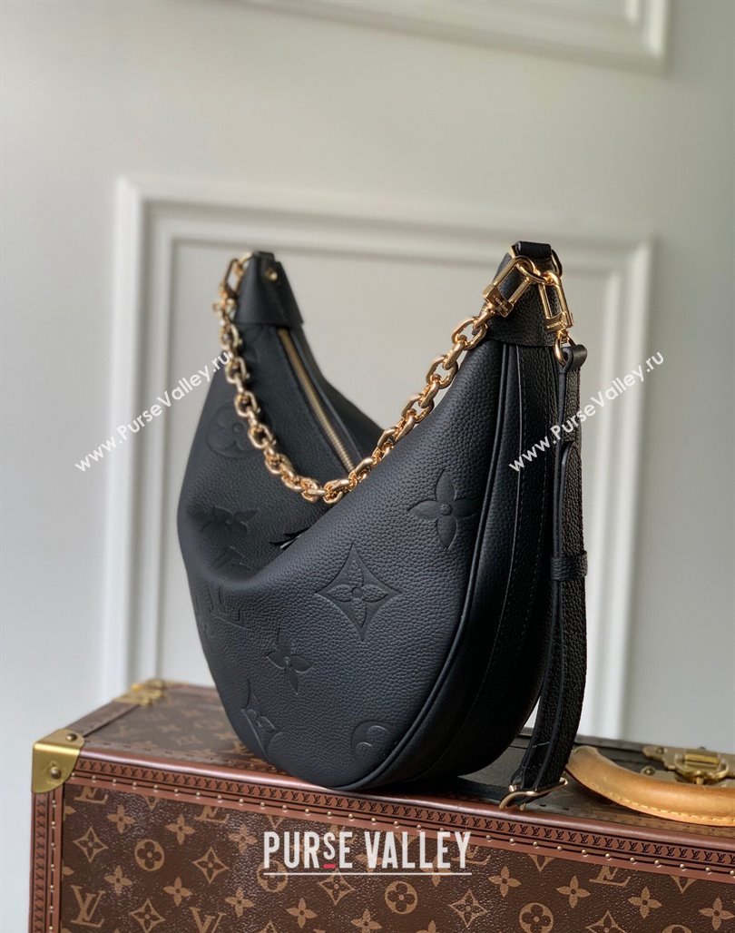 Louis Vuitton Loop Hobo Bag in Black Monogram Empreinte Leather M46725 2023 (KI-231113004)