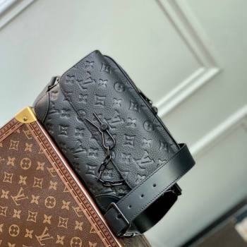 Louis Vuitton Mens Steamer Messenger Bag in Black Taurillon Monogram Leather M23742 2023 (KI-231113007)